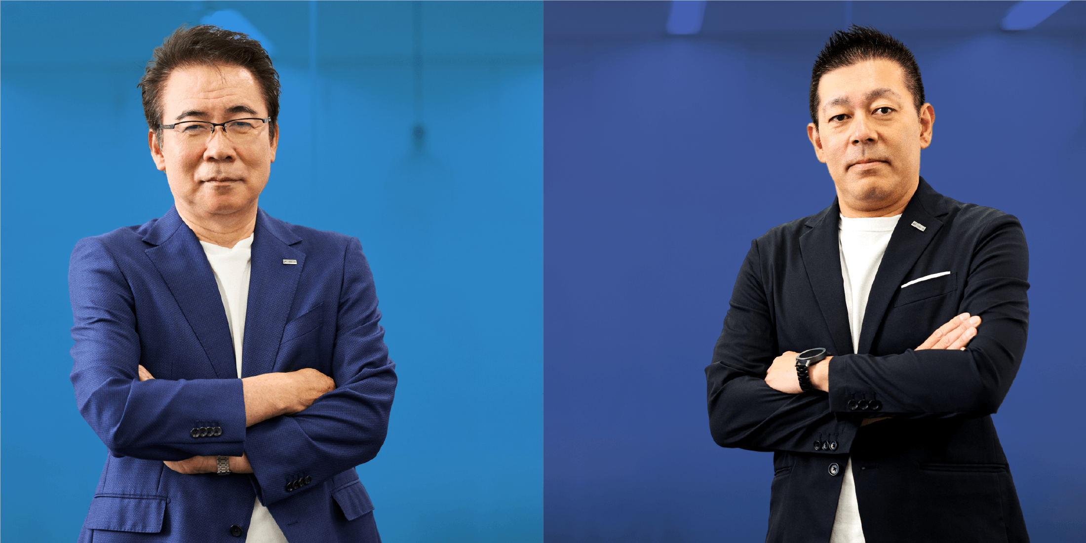 米津 健一（代表取締役会長 CEO）　渡邉（代表取締役社長 COO）