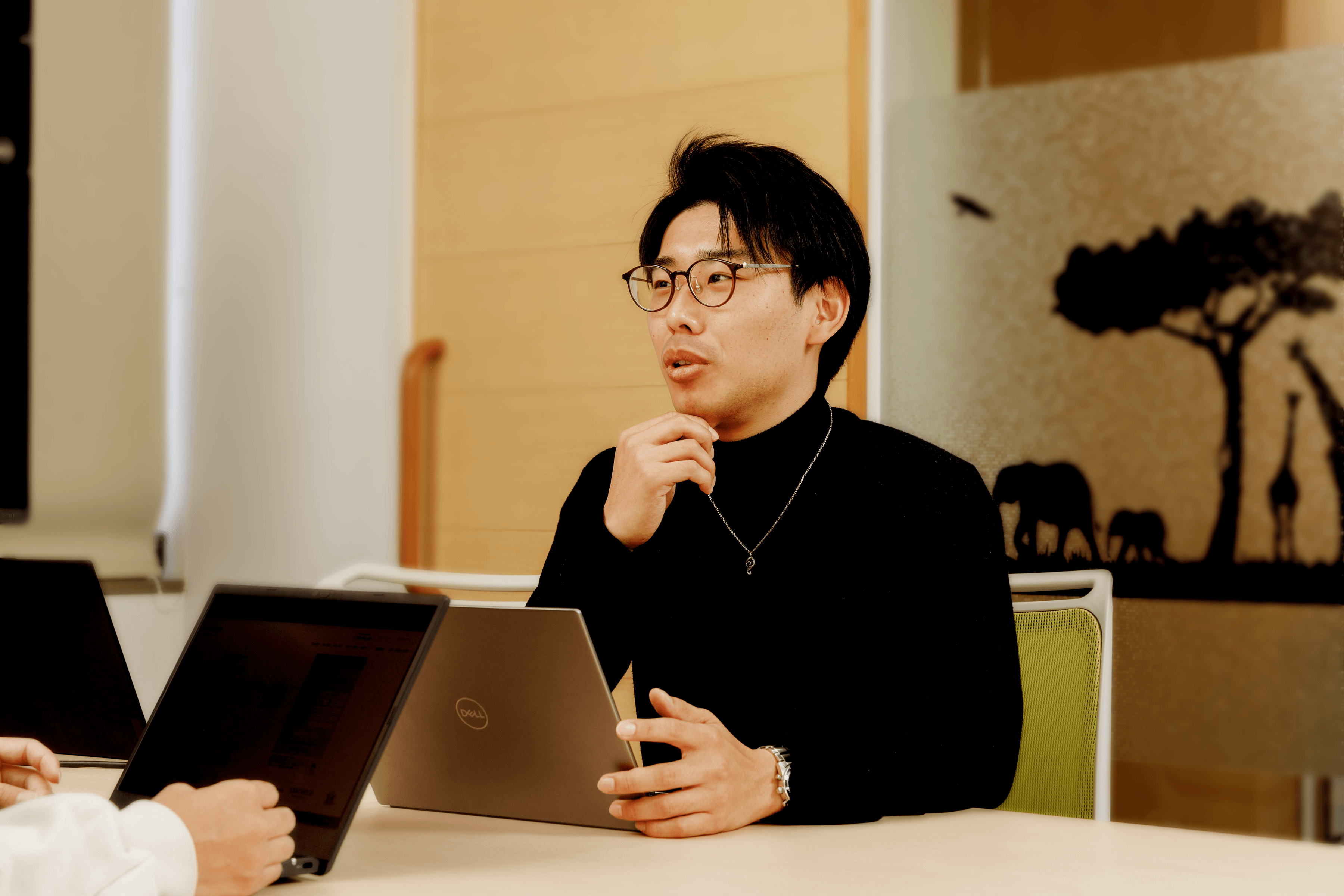 インタビュー風景