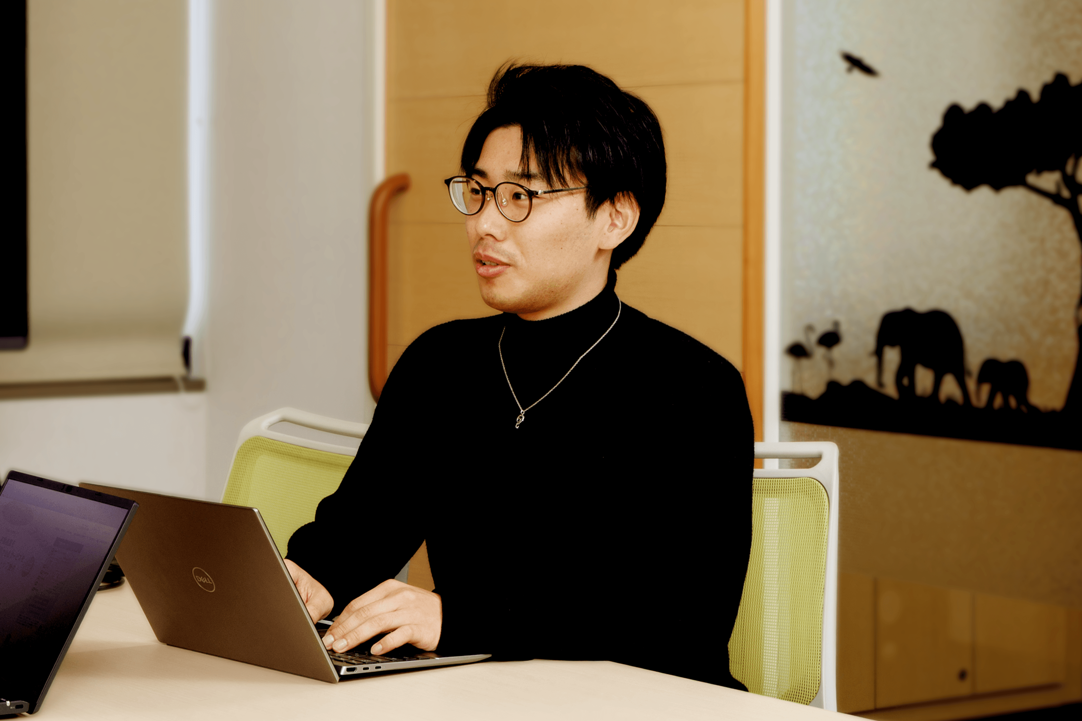 インタビュー風景