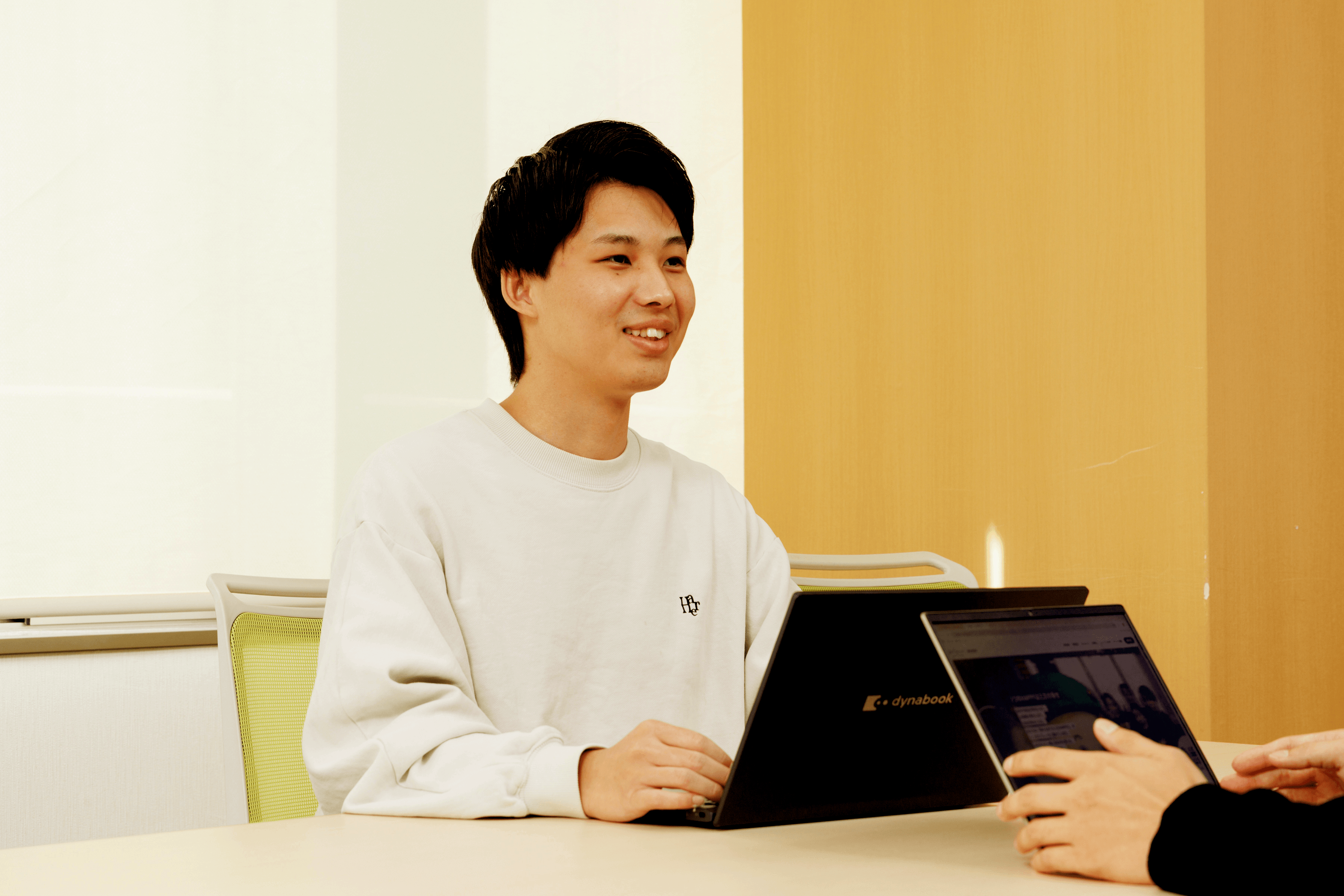 インタビュー風景