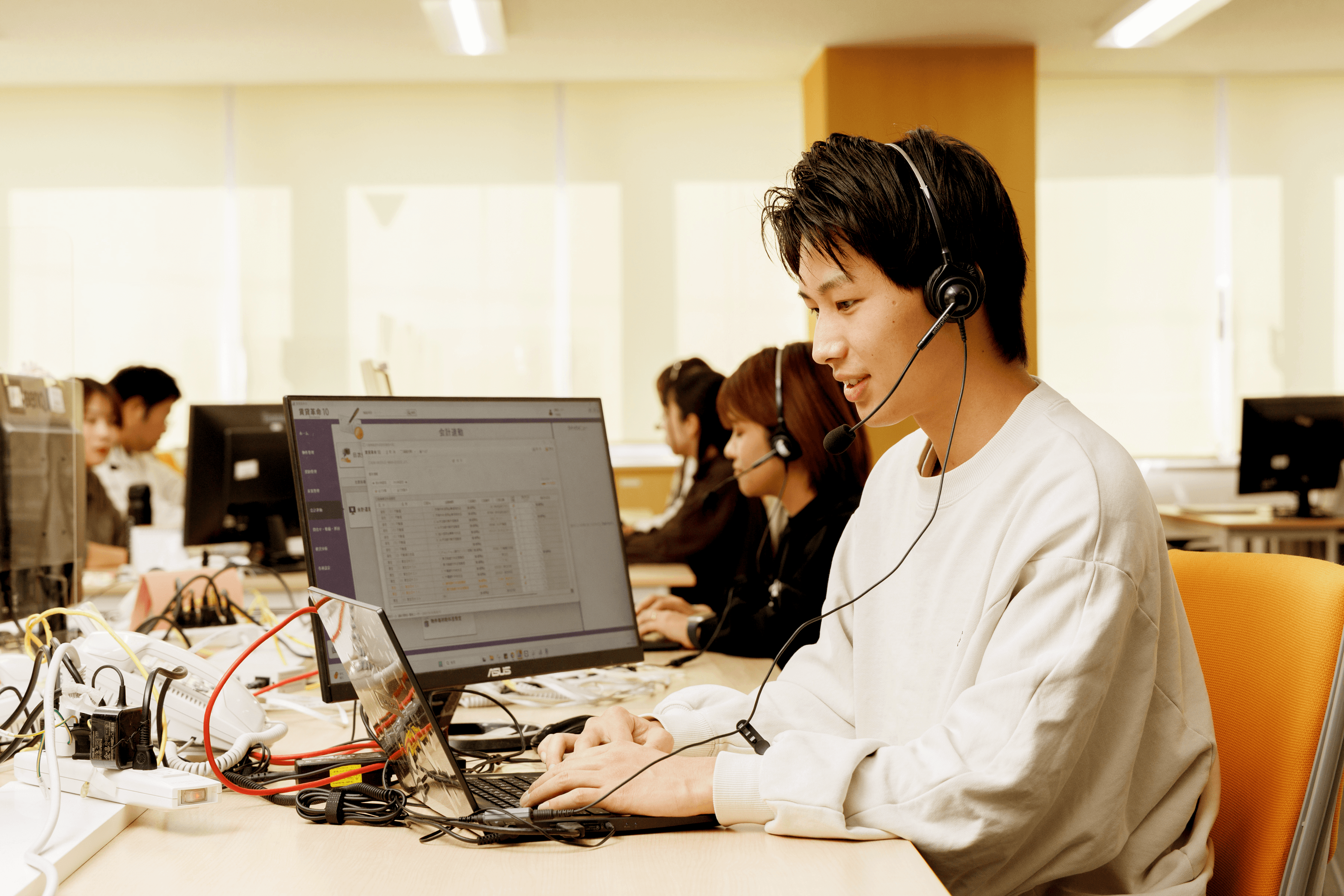 インタビュー風景